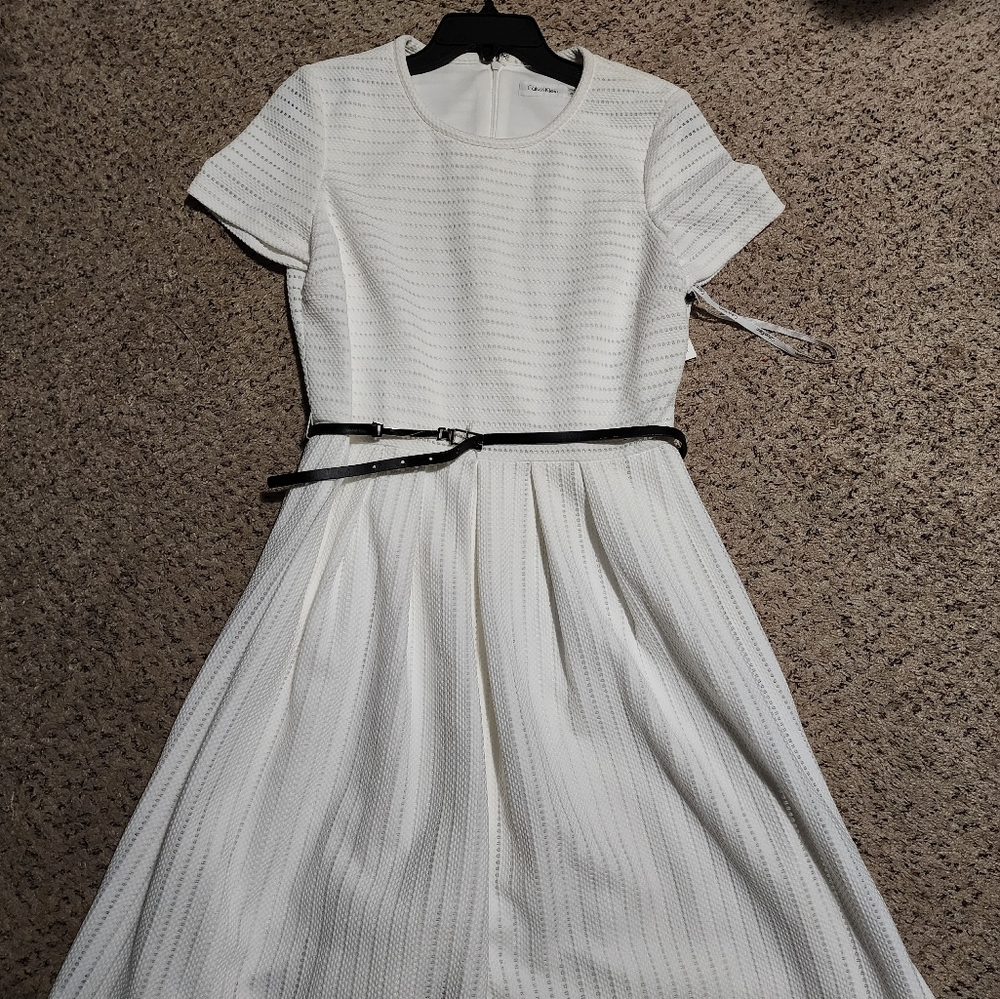 White Calvin Klein Dress